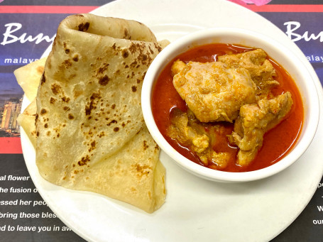 Roti Canai With Curry Chicken And 1 Free Drink