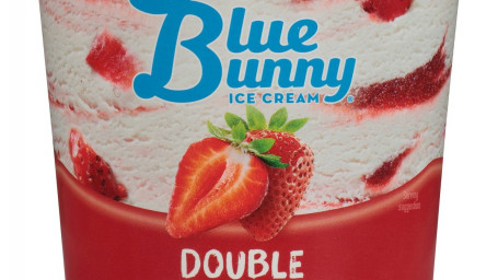 Blue Bunny Gelato Alla Doppia Fragola, 16 Fl Oz