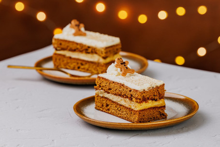 Festive Gingerbread Slice