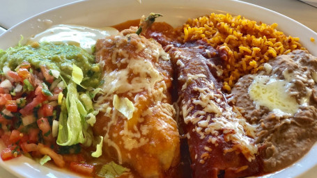 Enchilada Chile Relleno Plato