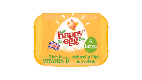 The Happy Egg Co. Free Range, 6 Uova Grandi