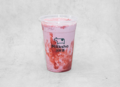 Fǎ Shì Cǎo Méi Xiān Nǎi Strawberry Coulis Milk (New)