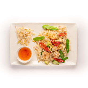 Noodles Fritti Nel Wok E Verdure (Pollo E Gamberi) (Gf)