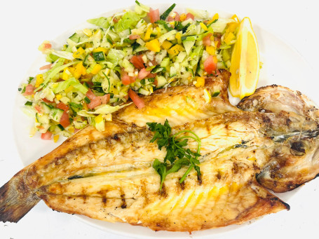 Grilled Sea Bass With Chips