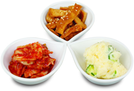 Banchan Kimchi, Potato, Fishcake Bàn Cài Pào Cài, Shǔ Zǐ, Yú Gāo