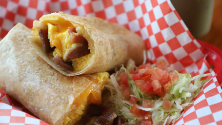 Bacon, Eggs And Cheese Burrito