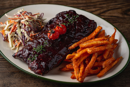 Half Rack Of Baby Back Ribs Shāo Kǎo Zhū Lē Gǔ