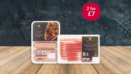 2 Per £ 7 Irresistibile Pancetta Con Salsiccia