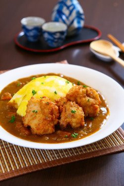 Zhà Jī Kuài Yǎn Liè Kā Lī Fàn Tào Cān Fried Chicken Omelet Curry Set