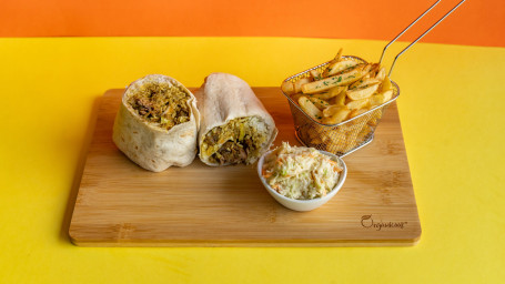 Curry Mutton Burrito