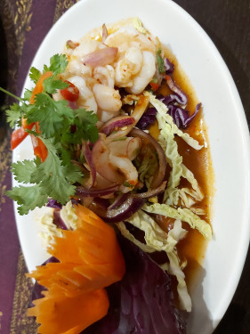 24. Plar Kung (Prawn Salad) (Very Hot) (Spicy)