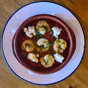 King Prawns With Feta Cheese