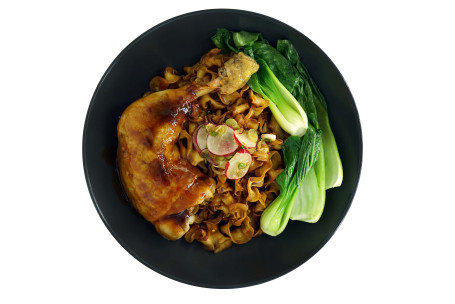 Soya Sauce Chicken Noodles Jiàng Yóu Jī Tuǐ Gān Bàn Miàn