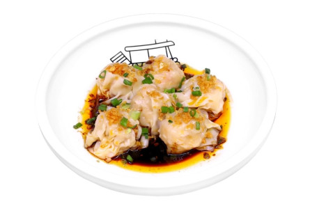 Hóng Yóu Chāo Shǒu Pork And Prawn Dumplings In Chilli Oil