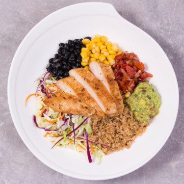 B6: Hormone Gmo-Free Chicken, Black Beans With Warm Quinoa/ Brown Rice Salsa Verde