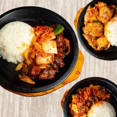 Pào Cài Tiě Bǎn Shāo Kimchi Sizzler W/ Rice