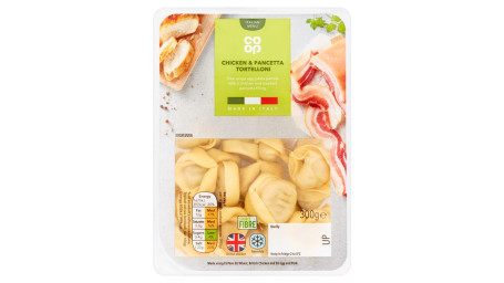 Co-Op Tortelloni Pancetta Di Pollo Fresco 300G