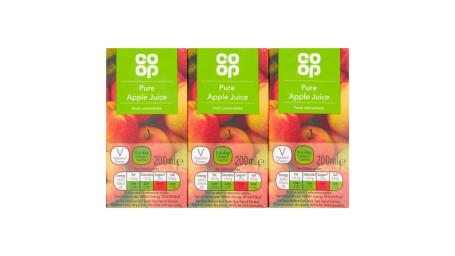 Co-Op Succo Di Mela Puro Multipack 3 X 200Ml