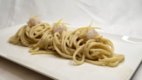 Spaghettone Cacio, Pepe E Gamberi