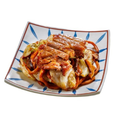 Mì Zhì Zhū Bā Shàng Hǎi Cū Chǎo Shanghainese Stir-Fried Noodles With Signature Pork Chop