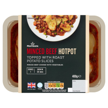 Morrisons Minced Beef Hotpot Piatto Pronto 400G