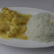 608. Rock Cod Filet With Cream Corn Over Rice