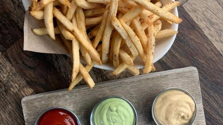 House Cut Fries Three Dips