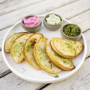 Trio Of Dips With Ciabatta