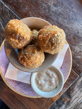 Olives Truffle Arancini Truffle Aioli