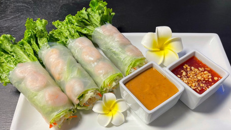 2. Fresh Rolls Shrimps(4 Pc)