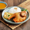 Xiāng Máo Kǎo Chūn Jī Pèi Mǐ Fàn Jí Kā Lí Zhī Roasted Lemongrass Spring Chicken W/ Steamed Rice Curry Sauce