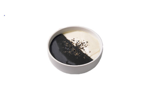 Hakataya Tofu Custard With Black Sesame Paste