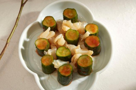 Xiǎo Huáng Guā Hǎi Zhē Tóu Sliced Sea Blubber With Cucumber