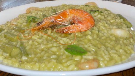 Risotto Prawns Asparagus