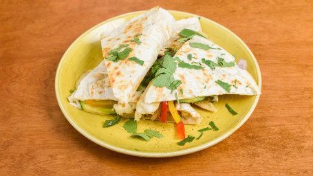 Roasted Vegetables In Mole Sauce Quesadilla (V)