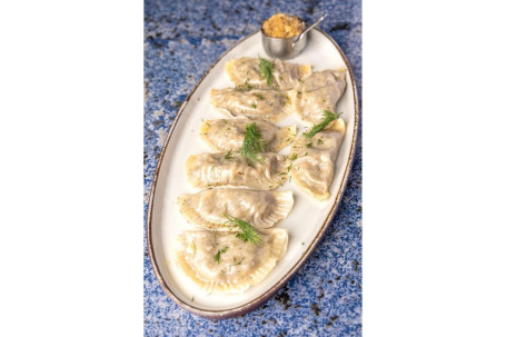 Pierogies Wild Mushroom Sauerkraut Jiǎo Zi Yě Mó Gū Hé Suān Cài