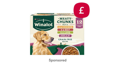 Only £5.15: Winalot Adult Dog Food Pouch Mixed In Jelly 12X100G