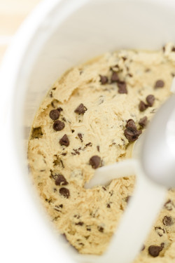 Frullato Di Pasta Frolla Al Cioccolato Con Pezzi Di Cioccolato