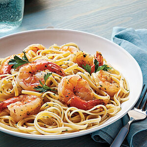 Linguine Allo Scampi Di Gamberi