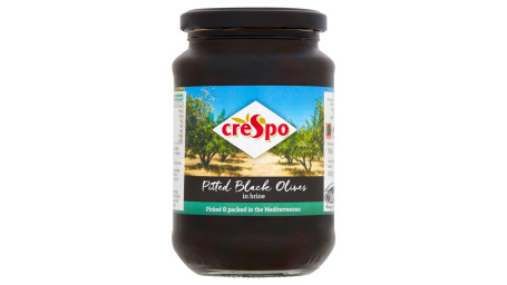 Crespo Pitted Black Olives In Brine 354G