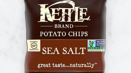 Patatine Fritte Al Sale Marino Di Marca Kettle, 1 Oncia