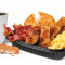 Piatto Jumbo Colazione Con Salsiccia, Pancetta E French Toast Sticks Combo