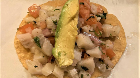 Ceviche Tostada (Gluten Free)