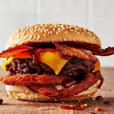 Grande Hamburger Bbq Con Pancetta