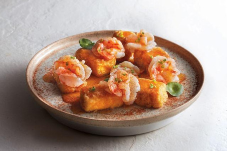 Èr Xiā Guō Tā Dòu Fǔ Pan-Fried Bean Curd With Shrimp Roe Shrimp