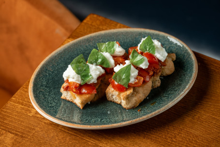 Buffalo Mozzarella Vine Tomato Bruschetta