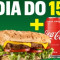 Dia Do 15: Steak Churrasco 15Cm Vira 30Cm Footlong Com Bebida!