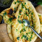 Tandoor Baked Naan With Wild Garlic And Fresh Coriander