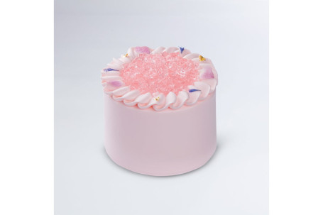 Shǎn Shuò Zhàn Fàng Bái Táo Bó Jué Chá Jì Lián Dàn Gāo (4Cùn Crystal Blooms White Peach Earl Grey Cream Cake (4 Inch