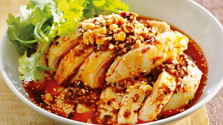 1. Steamed Chicken In Chili Oil Kǒu Shuǐ Jī